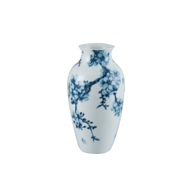 Bình Hoa Trang Trí Vẽ Hoa Đào Cobalt