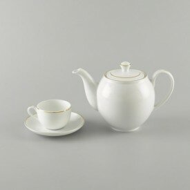 Bộ Ấm Trà Minh Long Camelia chỉ vàng 
