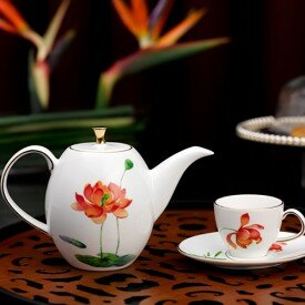 Bộ Ấm Trà Minh Long Ana Cao Hương Sen