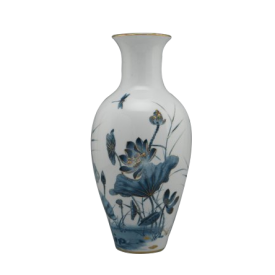 Bình hoa Sen Vàng 40cm - Gốm Sứ Minh Long