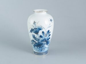 Bình Hoa Minh Long Men Ngọc - Hoa Sen Vàng 27cm