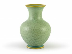 Bình Hoa Minh Long - Vân Ngọc Matte Chỉ Vàng 22cm