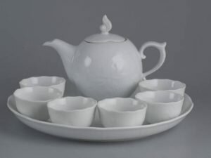 Bộ Trà Minh Long 0.35 L Mẫu đơn Sen Trắng