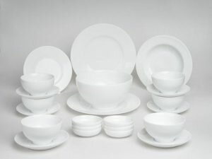 Bộ Đồ Ăn Minh Long Camellia Trắng 23 Sản Phẩm