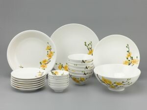 Bộ Đồ Ăn Minh Long Daisy Hoàng Mai IFP 22 Sản Phẩm