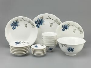 Bộ Đồ Ăn Minh Long Mẫu Đơn Việt Quất IFP 22 Sản Phẩm