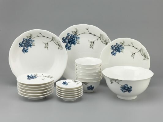 Bộ bàn ăn Việt quất IFP 22 sản phẩm