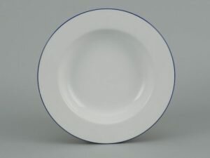 DĨA SÚP MINH LONG 23 CM CAMELLIA CHỈ XANH DƯƠNG