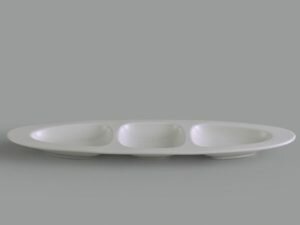 DĨA OVAL 3 NGĂN MINH LONG 28 CM LYS HEROCA