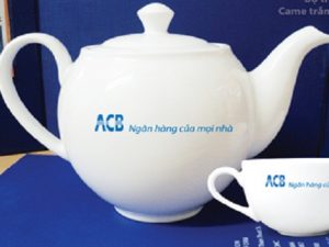 bộ ấm trà in logo ACB